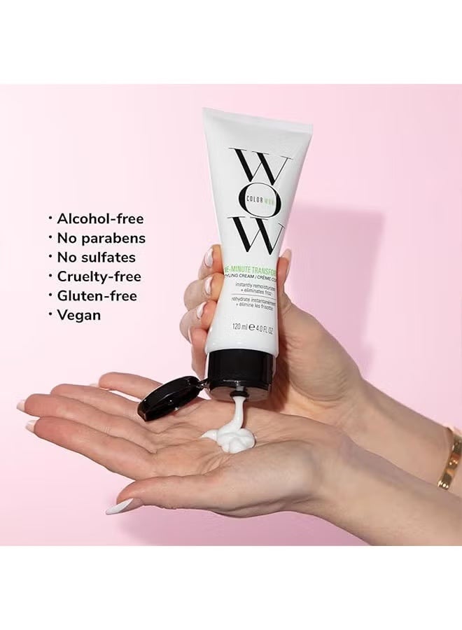 Color Wow One Minute Transformation Styling Cream 120ml, Instant Frizz Fix and Replenish Water, Smoothing Cream for Dry and Frizzy Hair - Image 5