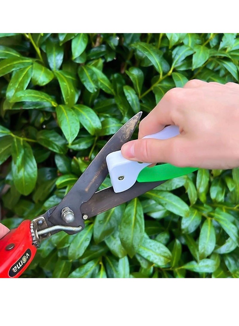 SOLARAE Outdoor Portable Knife Sharpener, Garden Tool Sharpener, Mini Handheld Pocket Sharpening Tools, Kitchen Cutters, Suitable for Home Outdoor Cutters (Green) - Image 4