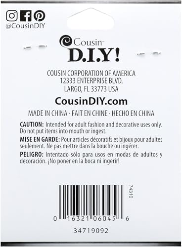 Cousin Jewelry Basics 4/6mm Open/Close Jump Ring, Black, 400-Piece - Image 2