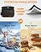 HOTOR Insulated Lunch Box for Men Women LeakProof Cooler Lunch Bag with 4 Pockets Adjustable Strap Ideal for Work Picnic Travel Large Black 1307991 - Image 2