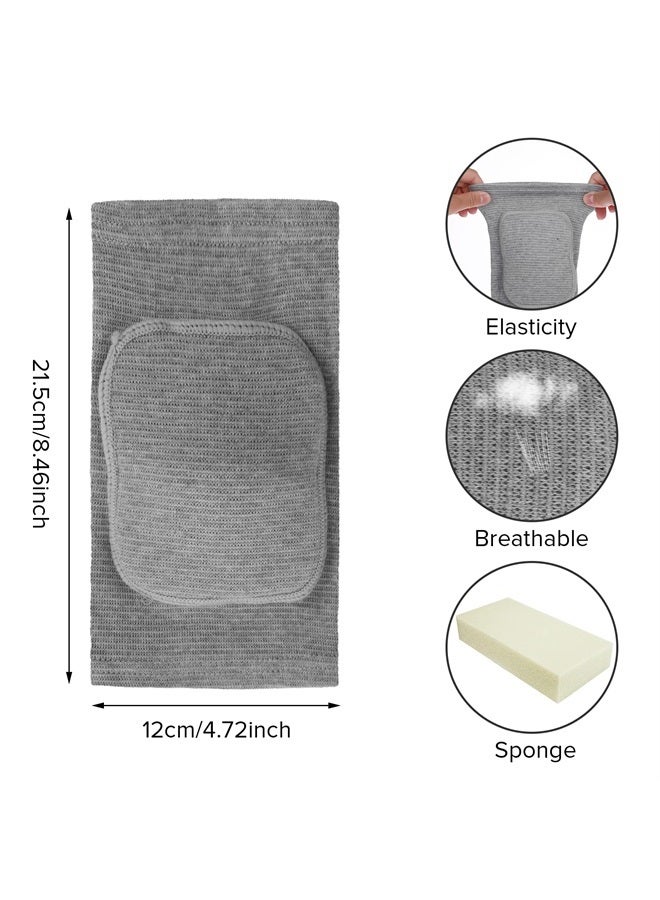 Sibba Compression Elbow Pads Arm Brace Support Fitness Arm Knee Protector Volleyball Basketball Breathable Elbow Wraps for Kids, Men and Women(Grey, 40-75KG) - Image 2