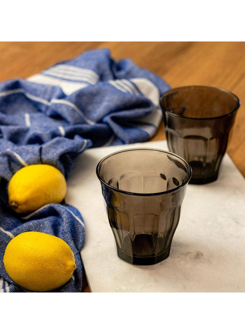 DURALEX Picardie 6pc Grey Glass Tumbler Set 250ml - Image 4