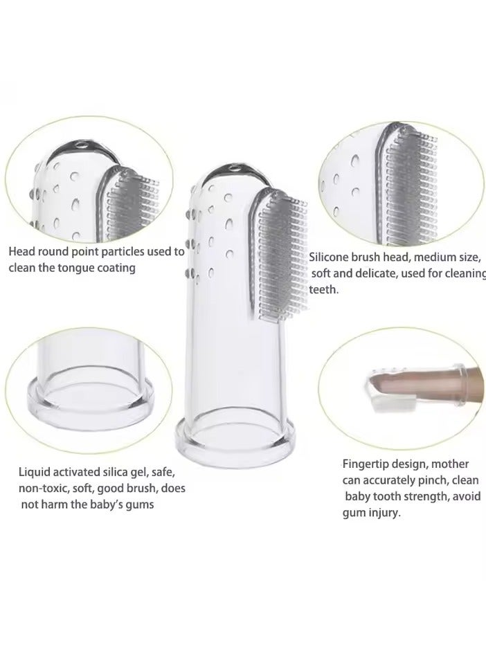 2 Fruit Feeders + 2 Baby Finger Toothbrushes – Safe and Easy Way to Introduce Fruits & Maintain Baby Oral Hygiene - Image 4