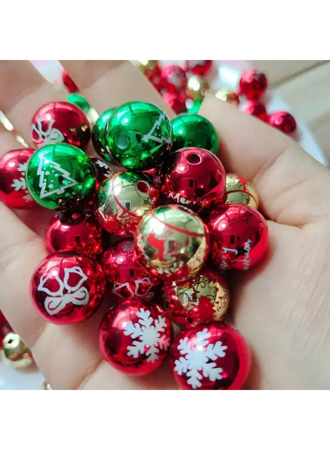 20 قطعة خرز عيد الميلاد متعدد الألوان لتزيين الحرف اليدوية DIY - Image 3