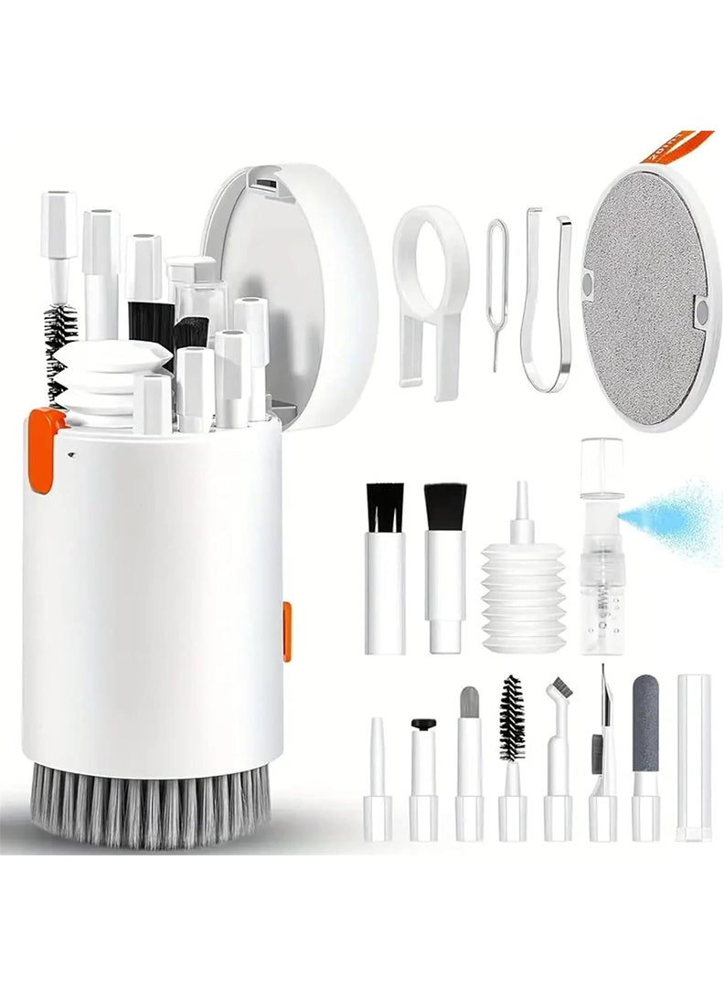 Theodor 20 in 1 Multifunctional Cleaner Kit for Electronic Devices, Keyboard Cleaning Brush, Headphones Cleaner Kit for AirPods, Multi-Tool for Cleaning Laptop, Keyboard, Earbuds, Camera, Cellphones - Image 1