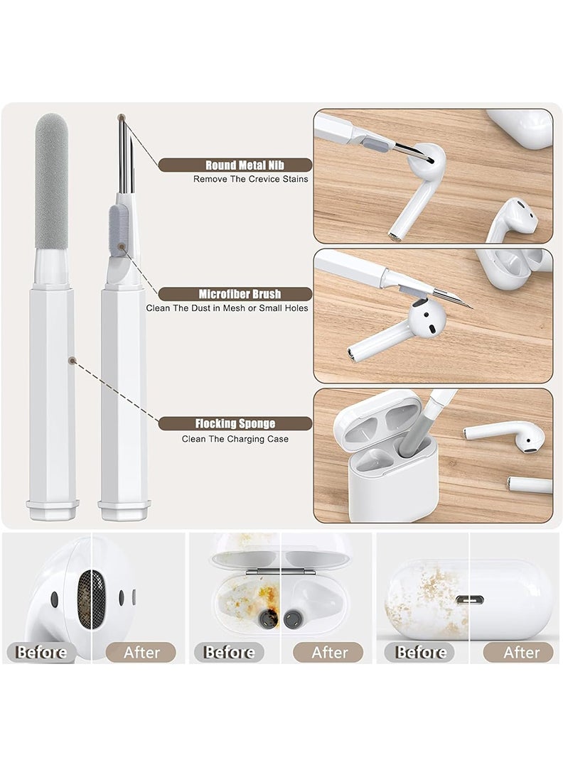 Theodor 20 in 1 Multifunctional Cleaner Kit for Electronic Devices, Keyboard Cleaning Brush, Headphones Cleaner Kit for AirPods, Multi-Tool for Cleaning Laptop, Keyboard, Earbuds, Camera, Cellphones - Image 4