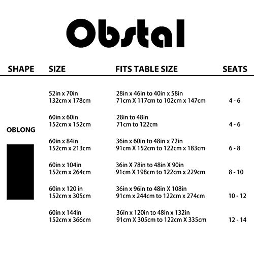 Obstal 210GSM Rectangle Table Cloth - Heavy Duty Water Resistance Microfiber Tablecloth, Decorative Fabric Table Cover for Outdoor and Indoor Use (Coffee, 60 x 84 Inch) - Image 4