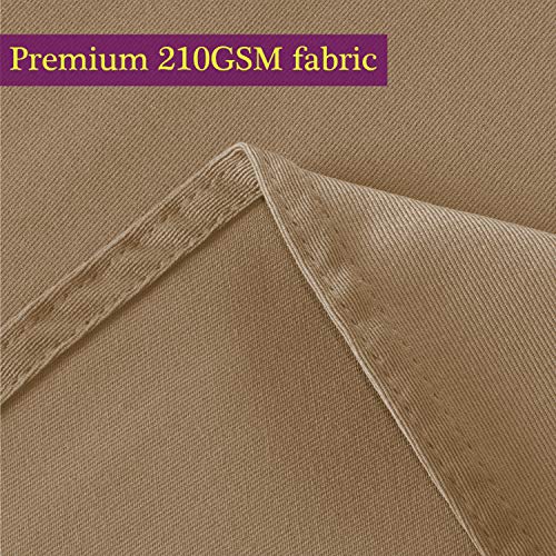 Obstal 210GSM Rectangle Table Cloth - Heavy Duty Water Resistance Microfiber Tablecloth, Decorative Fabric Table Cover for Outdoor and Indoor Use (Coffee, 60 x 84 Inch) - Image 2