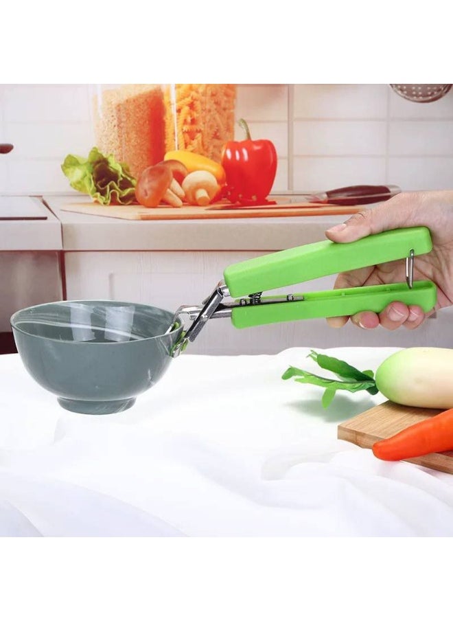 Generic Pot and Tray Holder and Kitchen Heat Resistant Clip (Multicolor) - Stainless Steel Pot Holder, Hot Plate and Pot Holder, Safe and Durable - Scald Resistant Hot Pot Holder - Multi-Purpose Stainless Steel Kitchen Clip - Hot Pot Holder Clips - Hot Plate Lifter - Heat Resistant Clip for Securely Holding Pots and Pans  - Image 1
