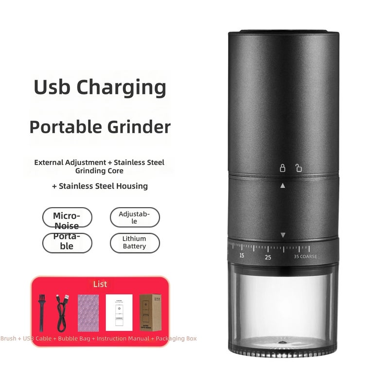 WU Electric Coffee Grinder - Automatic Bean Grinding Machine for Home Use - Image 2