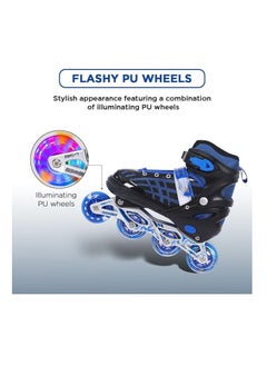 ENDLESS  EL1025 Inline Adjustable Skates Small Size 29 EUR (UK 11.5) - 33 EUR (UK 2) for 3 to 6 Years | Aluminium Chassis and 70 mm PU Wheels | Front Wheel Flash, ABEC 7 Bearings | In-Outdoor  - Image 5