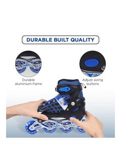ENDLESS  EL1025 Inline Adjustable Skates Small Size 29 EUR (UK 11.5) - 33 EUR (UK 2) for 3 to 6 Years | Aluminium Chassis and 70 mm PU Wheels | Front Wheel Flash, ABEC 7 Bearings | In-Outdoor  - Image 4