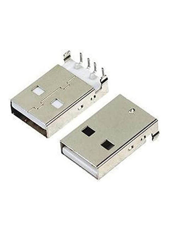 NIBEMINENT Male Usb Connector Type (A) Dip Silver