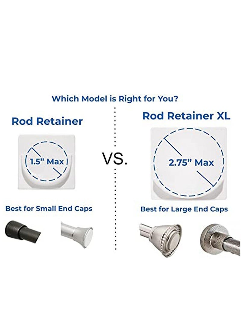 Generic 2 Pack Tension Holder Rod Mount Retainer for Wall No Drilling  - Image 4