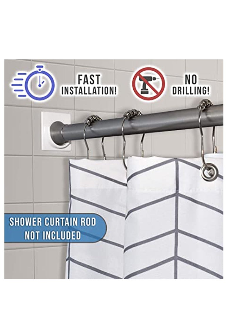 Generic 2 Pack Tension Holder Rod Mount Retainer for Wall No Drilling  - Image 3