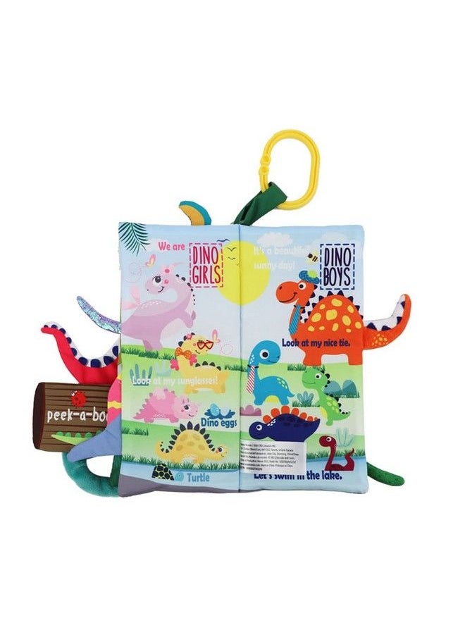Bebe Mondo - Dinosaur Baby Toys Soft Cloth Crinkle Books Touch And Feel Books For Babiesinfants Toddlers Toys Baby Bookearly Development Interactive Car & Stroller Soft Toys Baby Gifts For Baby Girls Boystails - Image 1