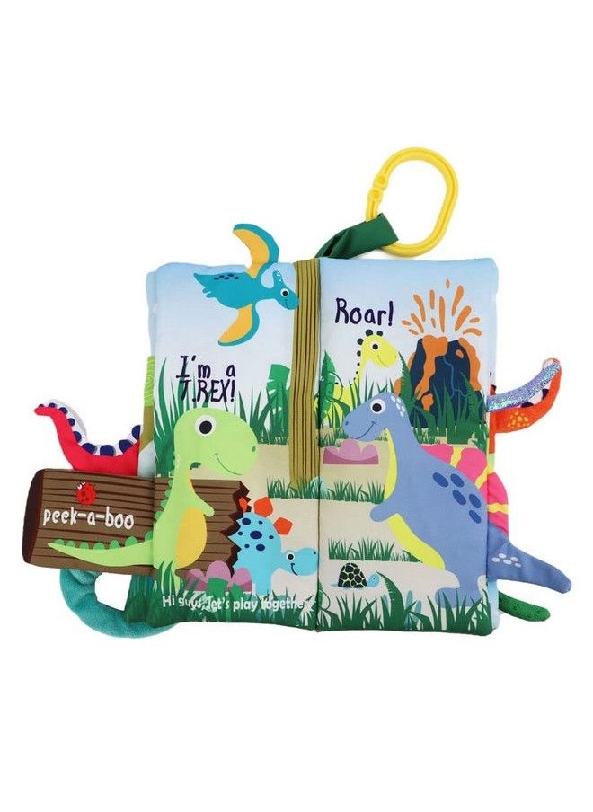 Bebe Mondo - Dinosaur Baby Toys Soft Cloth Crinkle Books Touch And Feel Books For Babiesinfants Toddlers Toys Baby Bookearly Development Interactive Car & Stroller Soft Toys Baby Gifts For Baby Girls Boystails - Image 1