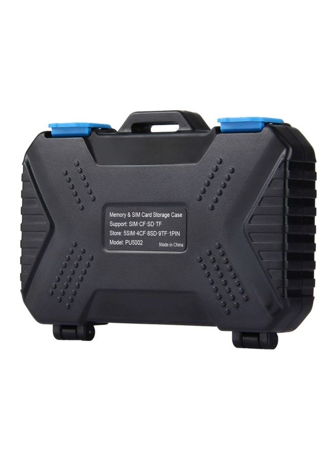 BURAQ - PULUZ 27 in 1 Memory Card Case for 4CF + 8SD + 9TF + 1Card PIN + 1Standard SIM + 2Micro-SIM + 2Nano-SIM - Image 1