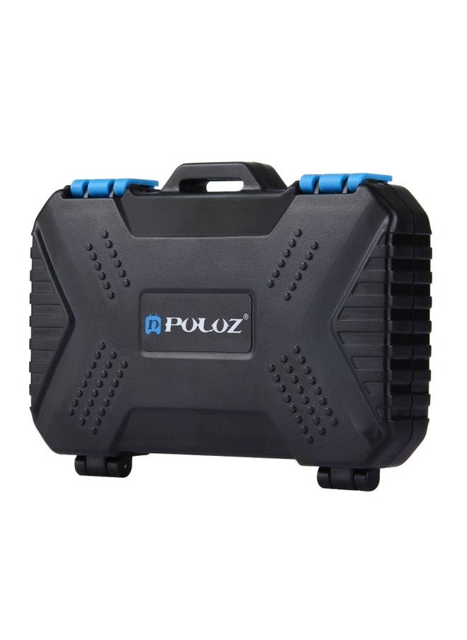 BURAQ - PULUZ 27 in 1 Memory Card Case for 4CF + 8SD + 9TF + 1Card PIN + 1Standard SIM + 2Micro-SIM + 2Nano-SIM - Image 1