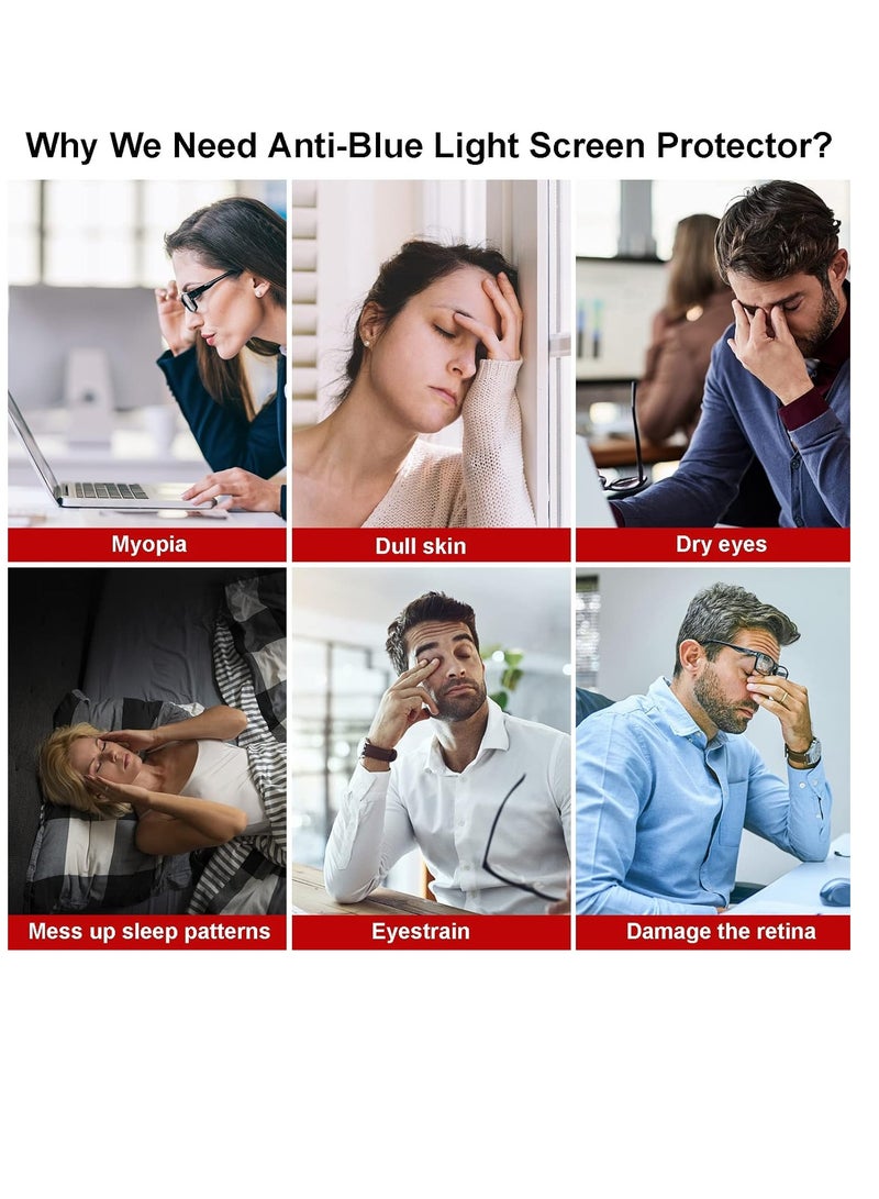 1Pack 13.3 Inch Anti Blue Light Screen Protector, Reduce Eye Strain Matte Anti Glare Computer Screen Cover, Blue Light Blocking Screen Protector for HP/Lenovo/Dell/Acer/Asus/Samsung/Envy 13.3’’ - Image 4