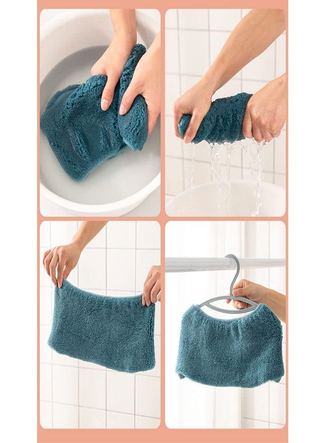 Guojanfon 3Pcs/Pack Bathroom Soft Thicker Warmer Stretchable Washable Cloth Toilet Seat Cover Pads (Light Purple, Dark Green, Gray) - Image 3
