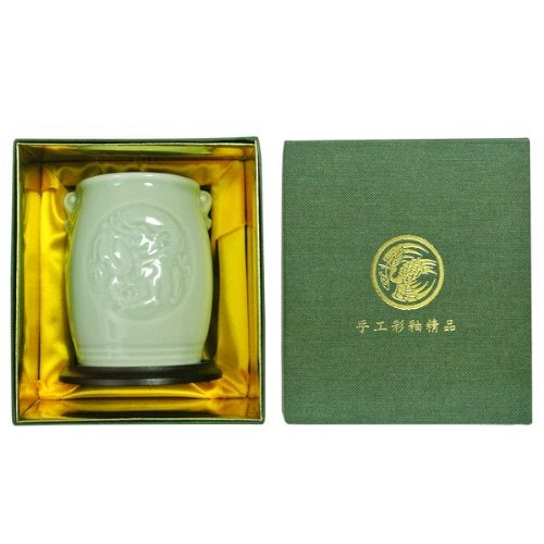 Wrapables Gifts & Décor 4.5 Inch Chinese Dragon & Phoenix Ceramic Vase - Image 3