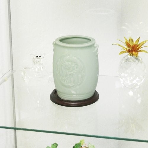 Wrapables Gifts & Décor 4.5 Inch Chinese Dragon & Phoenix Ceramic Vase - Image 4