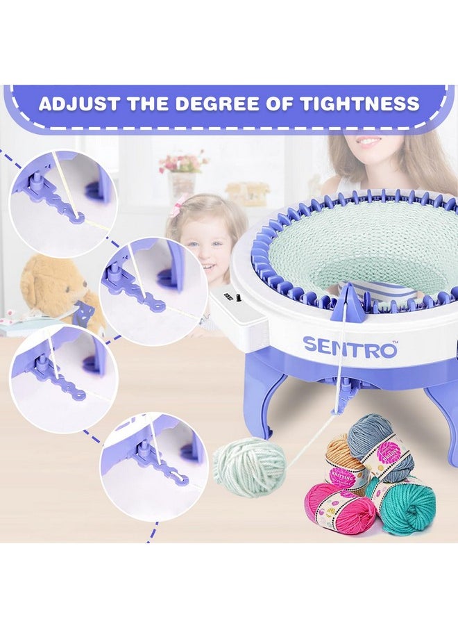 48 Needles Knitting Machines With Row Counter, Smart Weaving Round Loom,Double Knit Loom Machine Kit,Diy Knit Scarf Hat Sock - pzsku/ZFC3AE7BFC13D8EE9DCF7Z/45/_/1734348084/9fc9fe18-2b14-45c3-a566-310ef68b9f2d