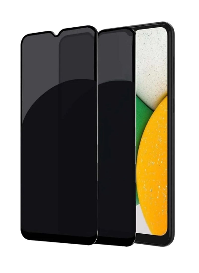 we3 2 Pieces Tempered Glass Screen Protector Anti-Spy Privacy Designed For Samsung Galaxy A03 Core Full Screen Coverage And Bubble Free - Image 1