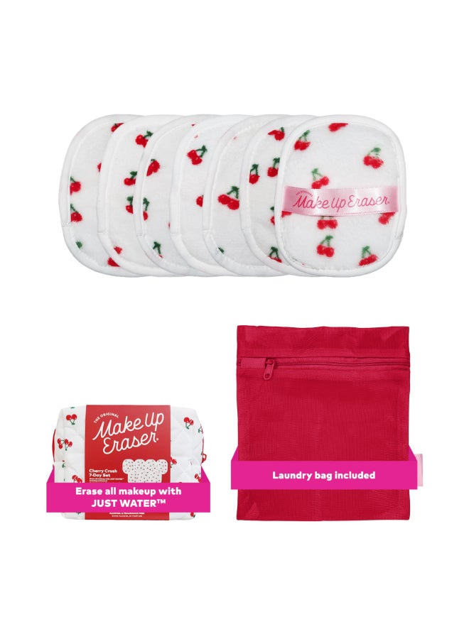 Makeup Eraser The Original MakeUp Eraser 7Day Set Erase All Makeup With Just Water Including Waterproof Mascara Eyeliner Foundation Lipstick Sunscreen and More Cherry Crush 7ct - Image 2
