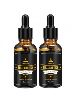 FULLLIGHT TECH 2 Pack Beard Oil for Men Growth 100% Natural Argan Oil,Jojoba Oil Leave in Conditioner Softener for Mustache Grooming Moisturizing - pzsku/ZFC3AEDD5536F50CDA190Z/45/_/1728311085/5180d289-8dfe-4089-8225-2cf7cd6c952f