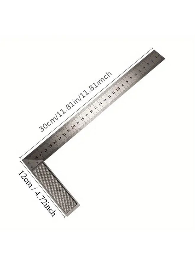 1pc Stainless Steel Horizontal Movable Angle Ruler 300MM Adjustable Measurement Tool Mesh Ruler - Image 4