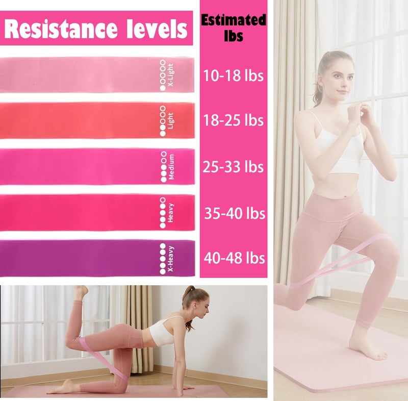 SAMTKA Yoga Knee Support Pad for Women Pilates Kneeling Cushion | Elbows Wrist Hands Head Foam Extra Thick Men Exercise Knees Pads Set of 10 Pieces (Pink) - Image 5