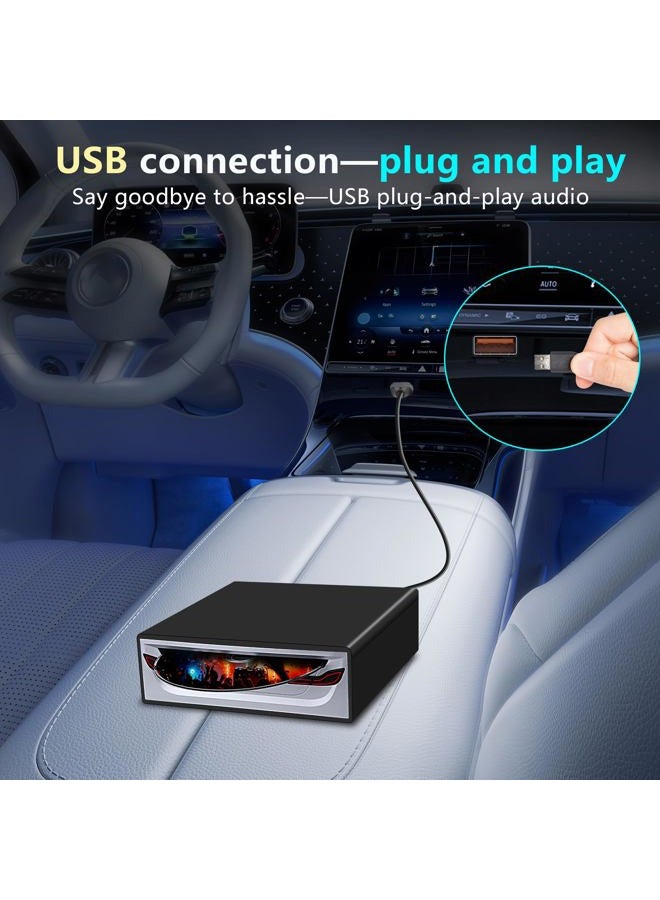 LSLYA Universal External Car Sound CD Player USB Connection Portable for Android Navigation/TV/Macbook Pro/Laptops Desktops With Plug And Play Port - Image 4