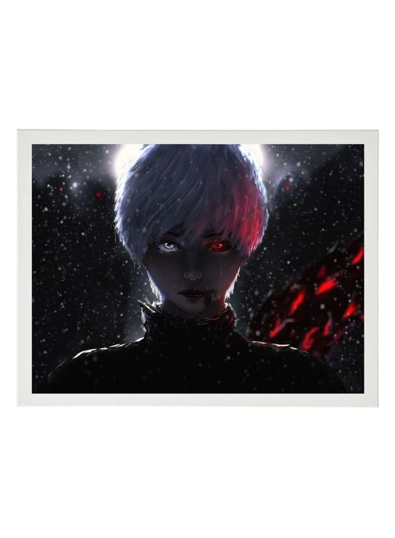 RKN Digital Wall Art Poster Frame Tokyo Ghoul Ken Kaneki  30X40 cm - Image 2