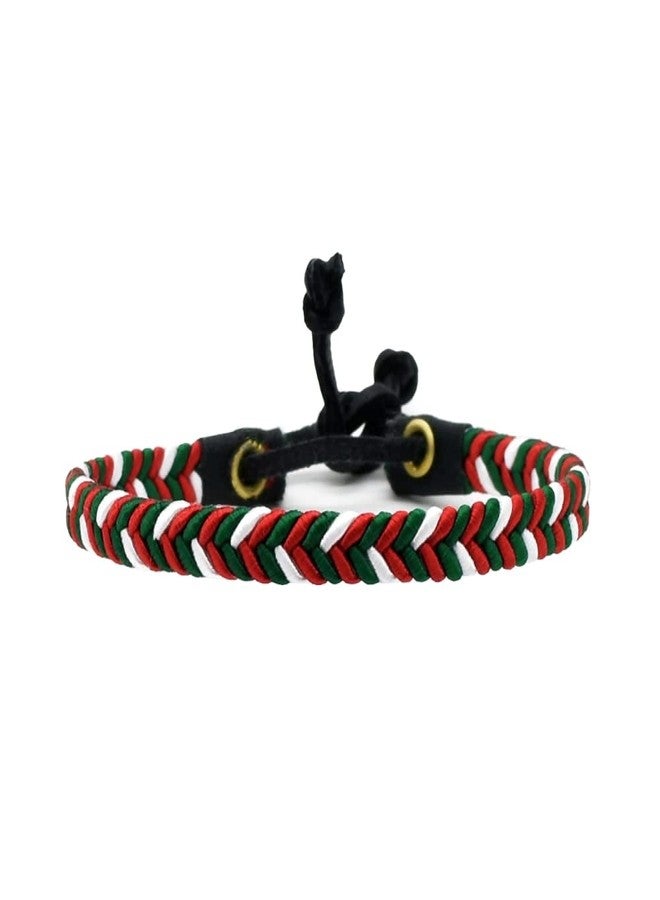 BDM Basque Country Bracelet, Basque Country Flag, Vasconia, Vitoria, San Sebastian, Embroidered HD of Interwoven Woven Fabric, Triskelion, Adjustable for Men and Women - Image 1