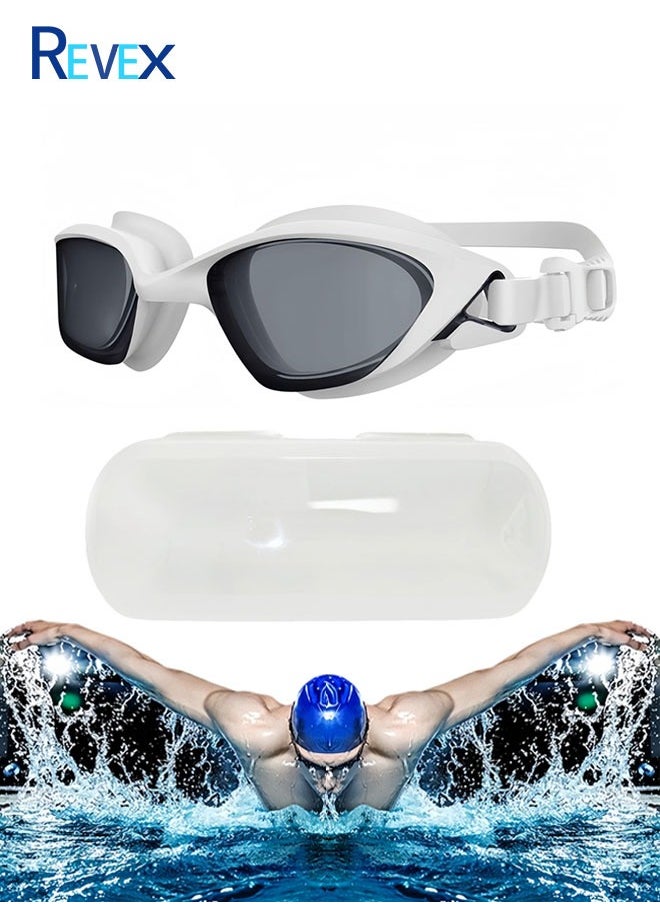 REVEX Swimming Goggles Upgraded Frame Racing Anti - fog UV Resistance No Leakage Swim Goggles Men Women  - Image 1