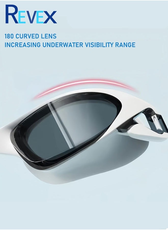REVEX Swimming Goggles Upgraded Frame Racing Anti - fog UV Resistance No Leakage Swim Goggles Men Women  - Image 4