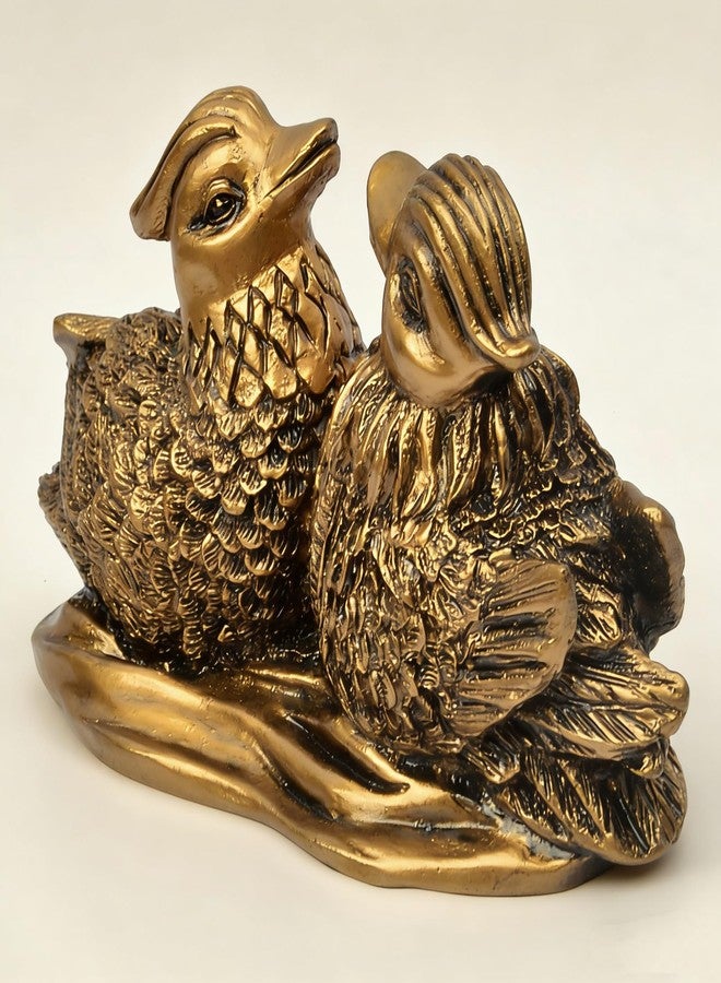 Fengshuibringluck Feng Shui Chinese Mandarin Yuan Yang Love Birds Resin Statue Figurine Home Decor Gift for Romance and Love - Image 4