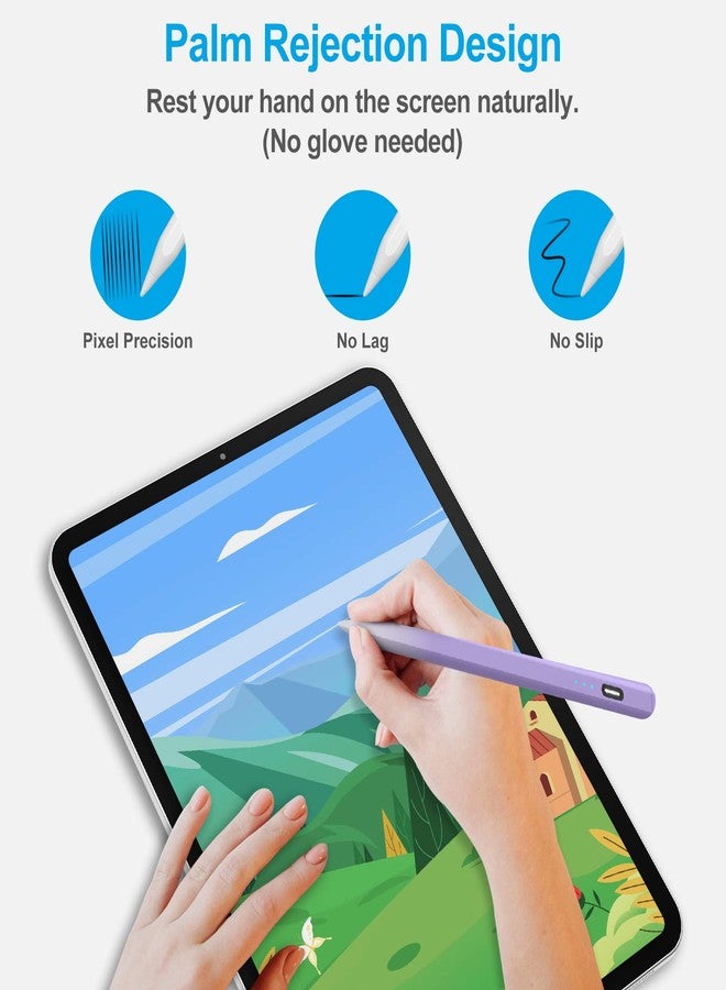 Xiron Stylus Pen for iPad (2025-2018), Pencil for iPad 11th A16/10/9/8/7/6 Gen, Air 11"/13"(M3) 2025 and (M2) 2024/5/4/3 Gen, Pro 11"/13"(M4)&12.9 inch, Mini 7 A17 Pro/6/5, Palm Rejection, Tilt Feature - Image 3