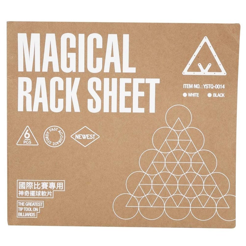 10 Ball Pool Rack Paper Sheets 6Pcs White Billiard Table Accessory Tool - Image 3