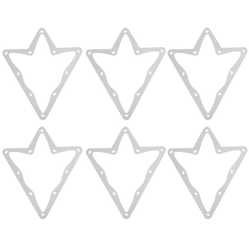 10 Ball Pool Rack Paper Sheets 6Pcs White Billiard Table Accessory Tool - Image 2