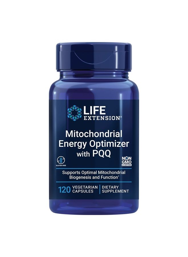 Life Extension Mitochondrial Energy Optimizer with PQQ – For Heart & Brain Health, Energy Management and Anti-Aging - Gluten-Free, Non-GMO, Vegetarian – 120 Capsules - Image 1