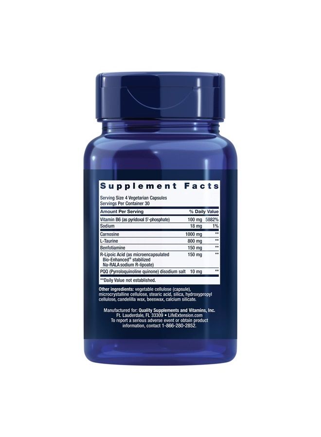 Life Extension Mitochondrial Energy Optimizer with PQQ – For Heart & Brain Health, Energy Management and Anti-Aging - Gluten-Free, Non-GMO, Vegetarian – 120 Capsules - Image 2