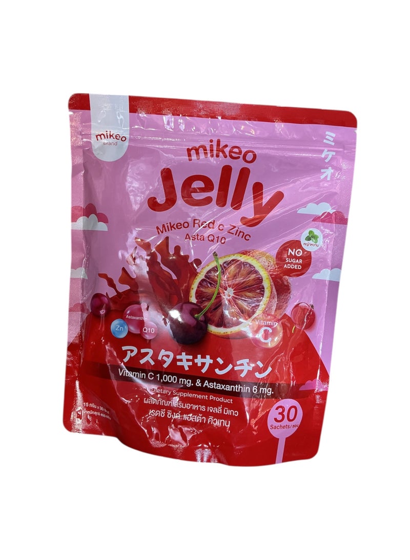 Mikeo jelly red c zinc 30sachets
