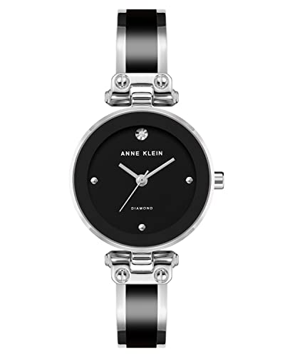 Anne Klein Womens Genuine Diamond Dial Bangle Watch - Image 1
