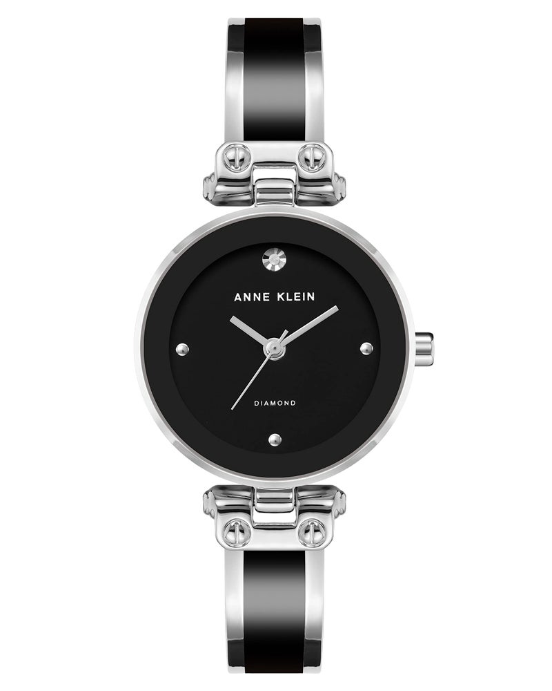 Anne Klein Womens Genuine Diamond Dial Bangle Watch - Image 2
