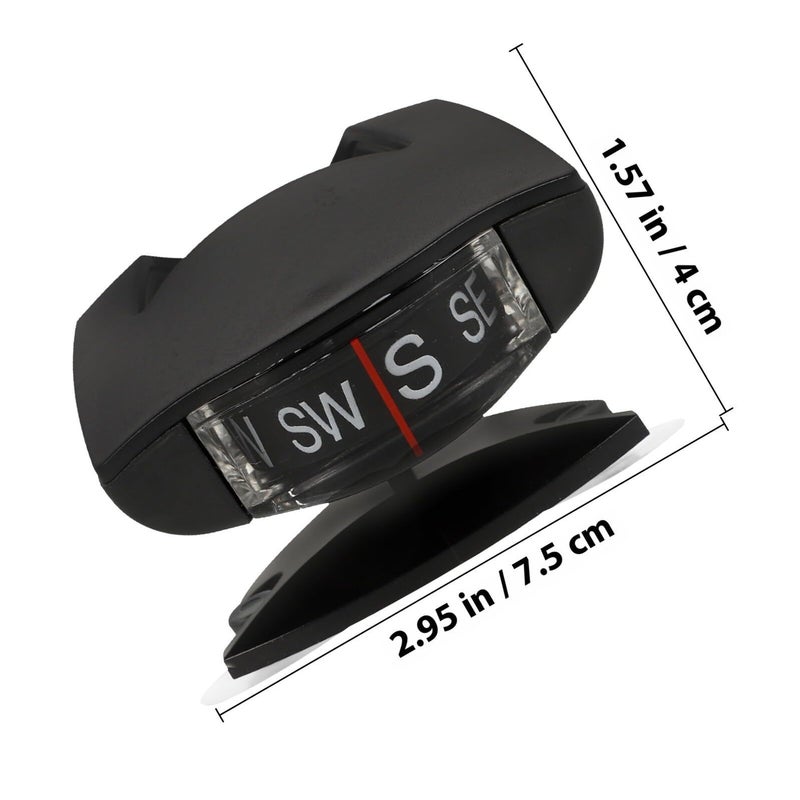 Car Dash Compass Ball With Adjustable Suction Mount For Vehicle Navigation - Image 3