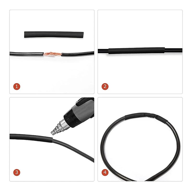 1/5/10/25M 2:1 Black 1 2 3 5 6 8 10mm Diameter Heat Shrink Heatshrink Tubing Tube Sleeving Wrap Wire(12.7x6x26x3T,200M) - Image 5