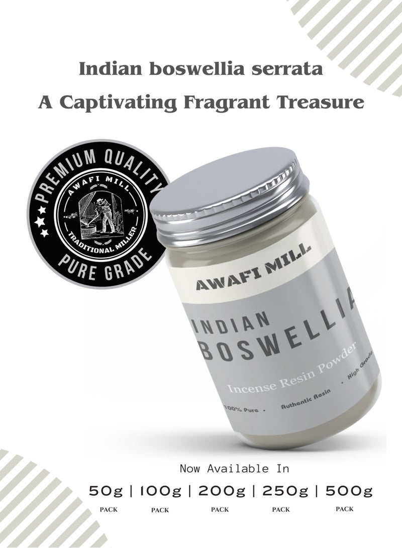 Awafi Mill Awafi Mill Frankincense Resin Tears Powder Incense - Indian Boswellia Serrata Powder - Incense Ingredient | Pure Resin Powder (Bottle of 100 gram / 3.5 Oz)  - Image 4